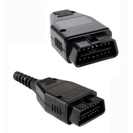 16 hole Auto car OBDII Male connector Plug OBD-II Socket