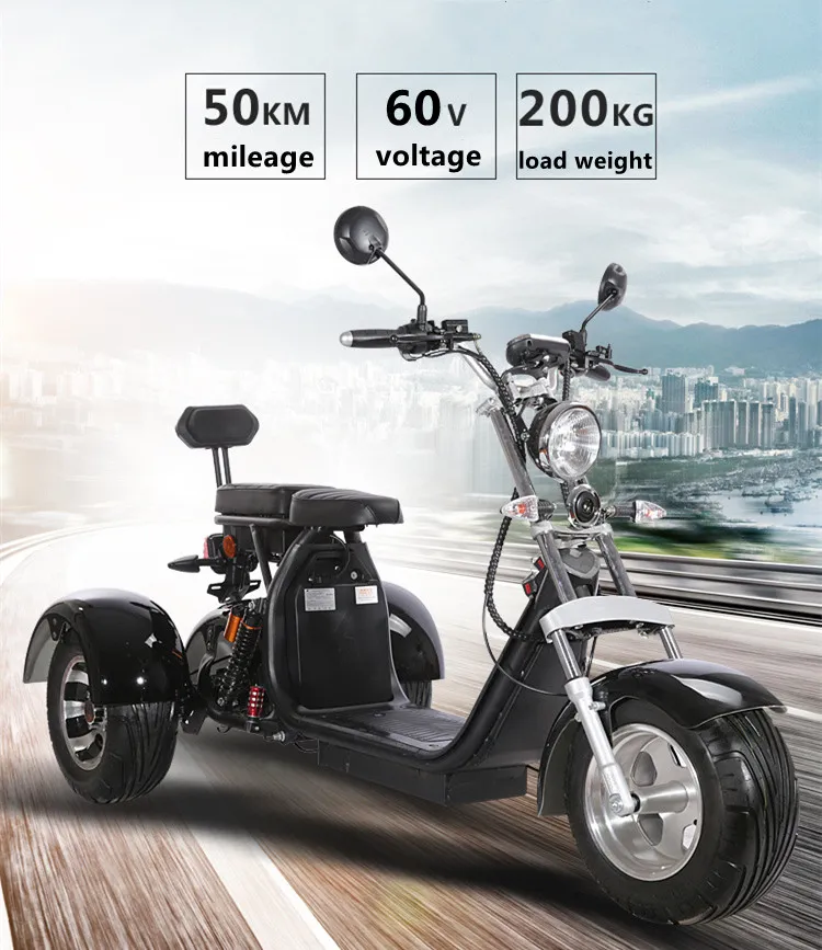 Three-wheeled electric scooter CityCoco model CP-3